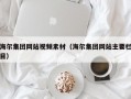海尔集团网站视频素材（海尔集团网站主要栏目）